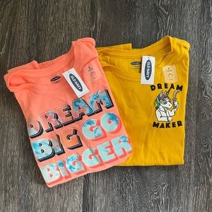 Two Girls Old Navy Graphic Tees